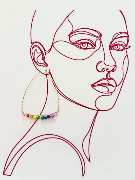 RAINBOW TRIANGLE HOOP