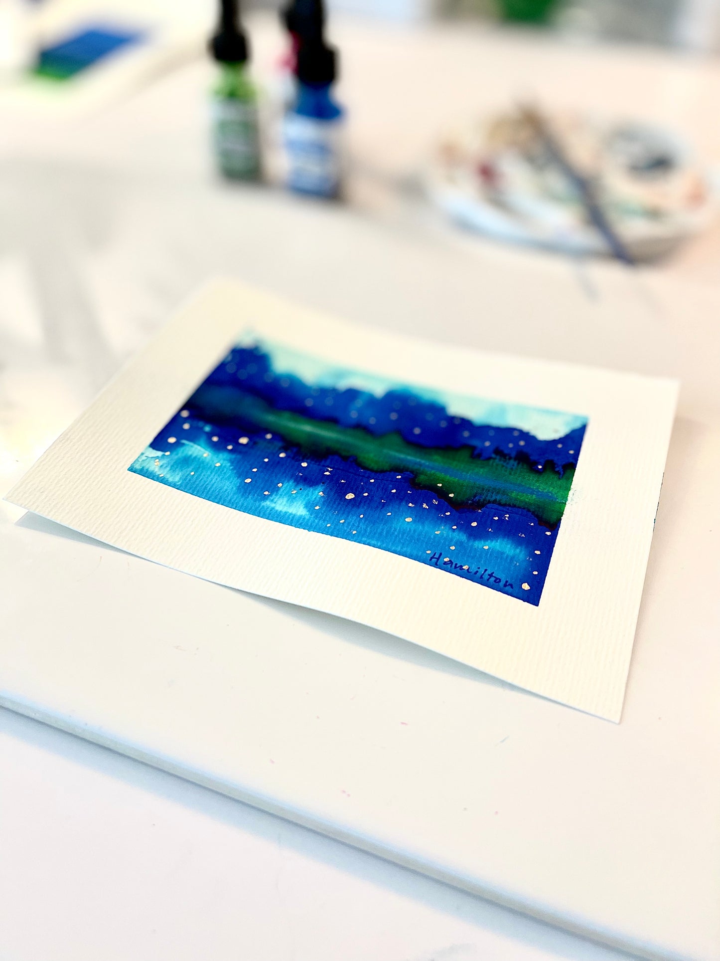 Study for Night Skies and Fireflies 8