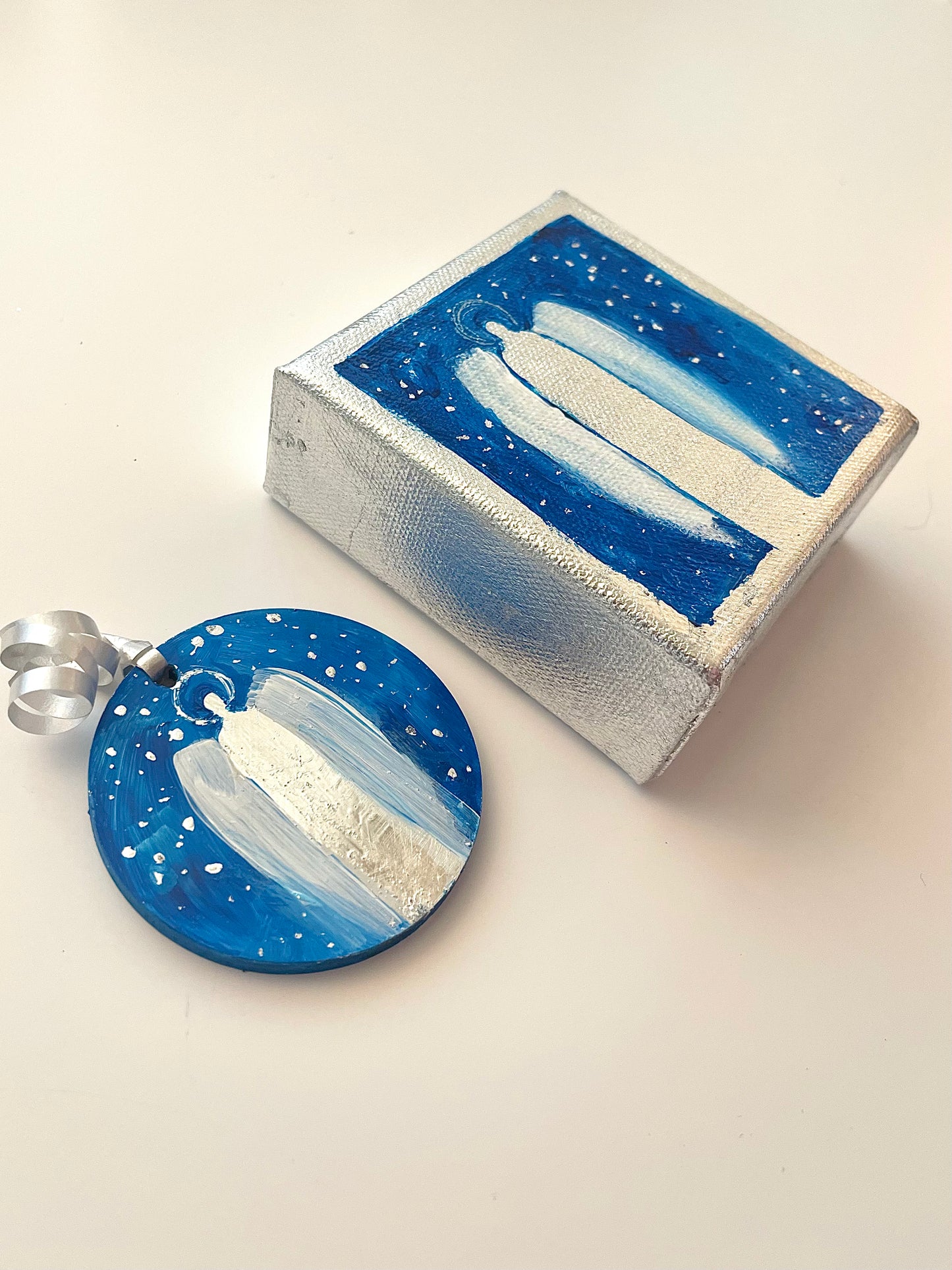 9th Day of Christmas - Mini Angel and  Ornament Set #2