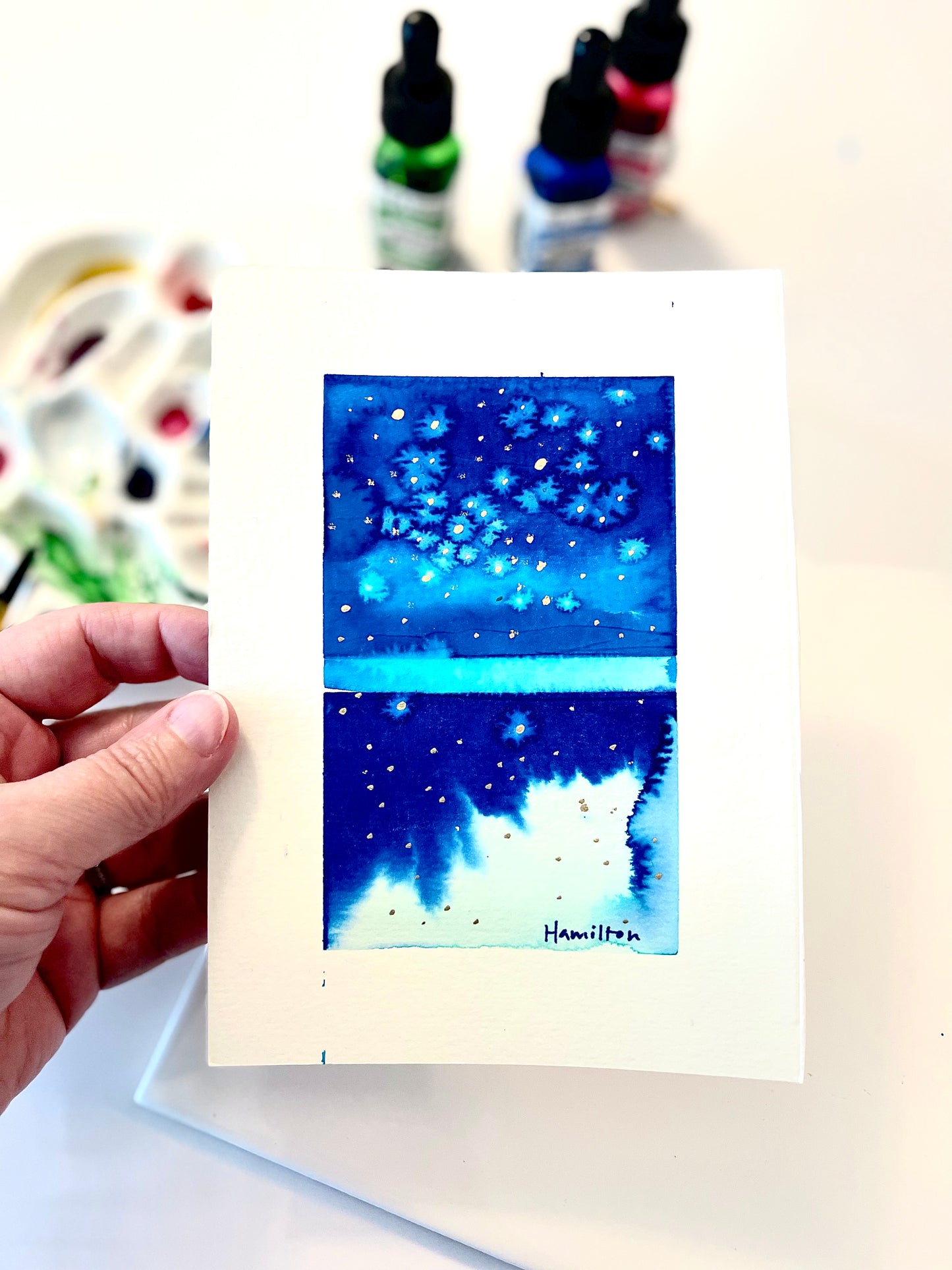 Study for Night Skies and Fireflies 3