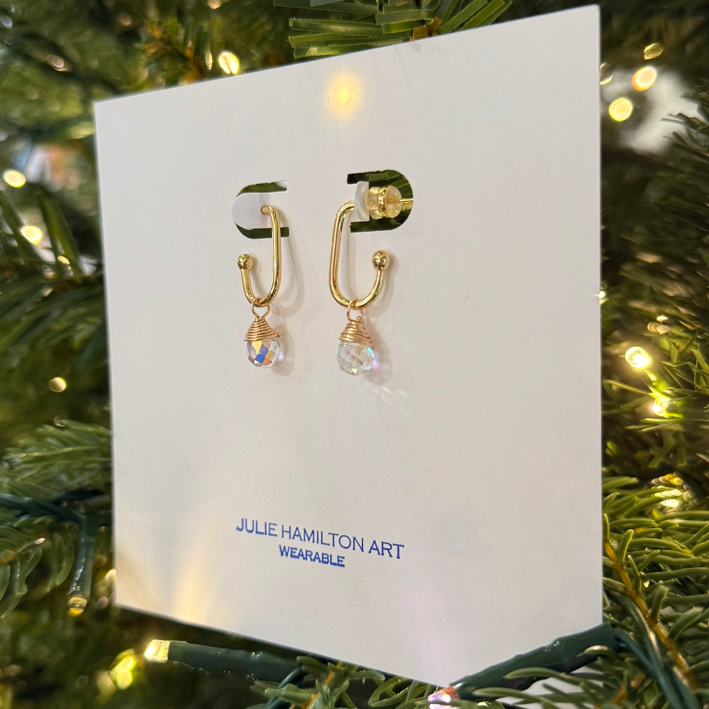 BALL DROP earrings - crystal
