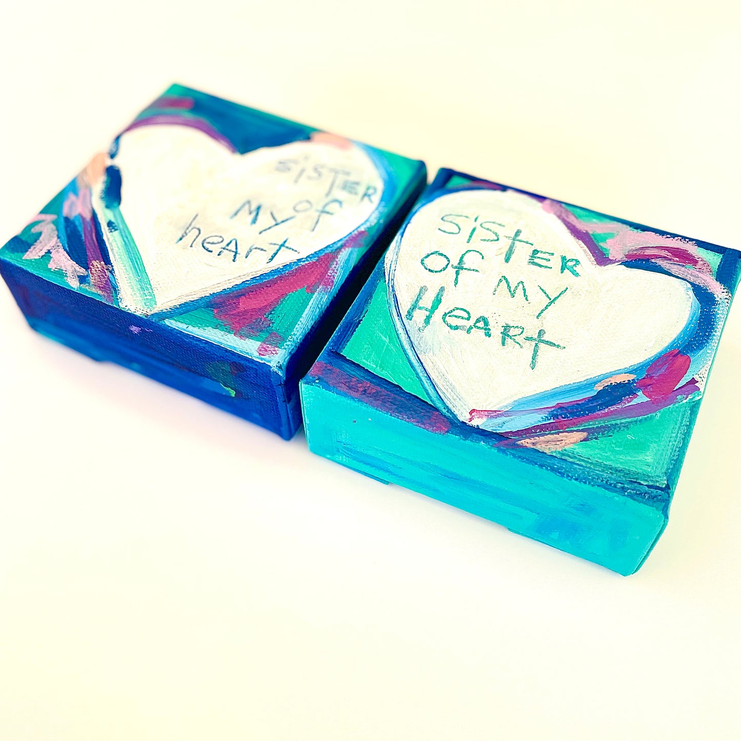 3rd Day of Christmas SISTERHOOD / FRIENDSHIP SET B - 4” x 4” One for You & One for Her