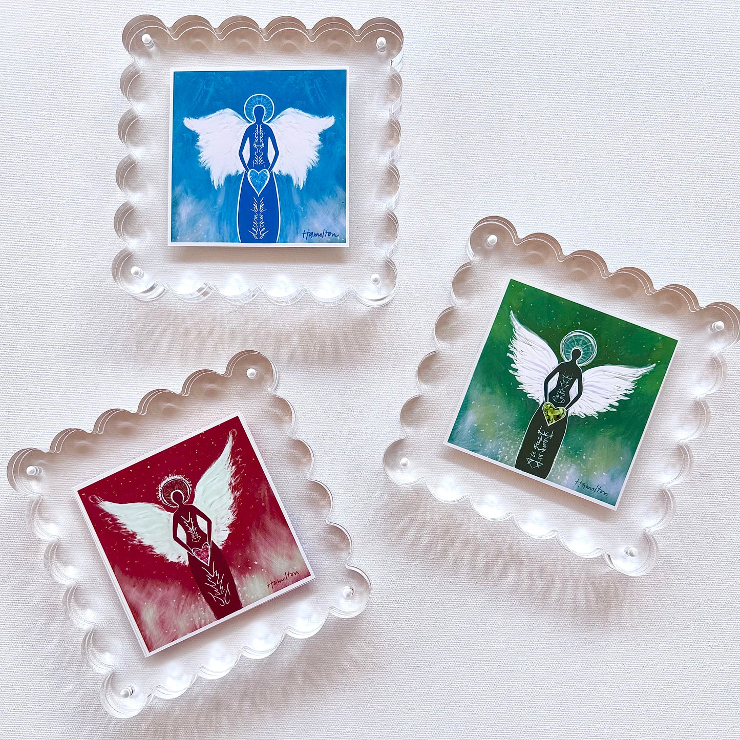 SEPTEMBER Birthstone Angel - Sapphire