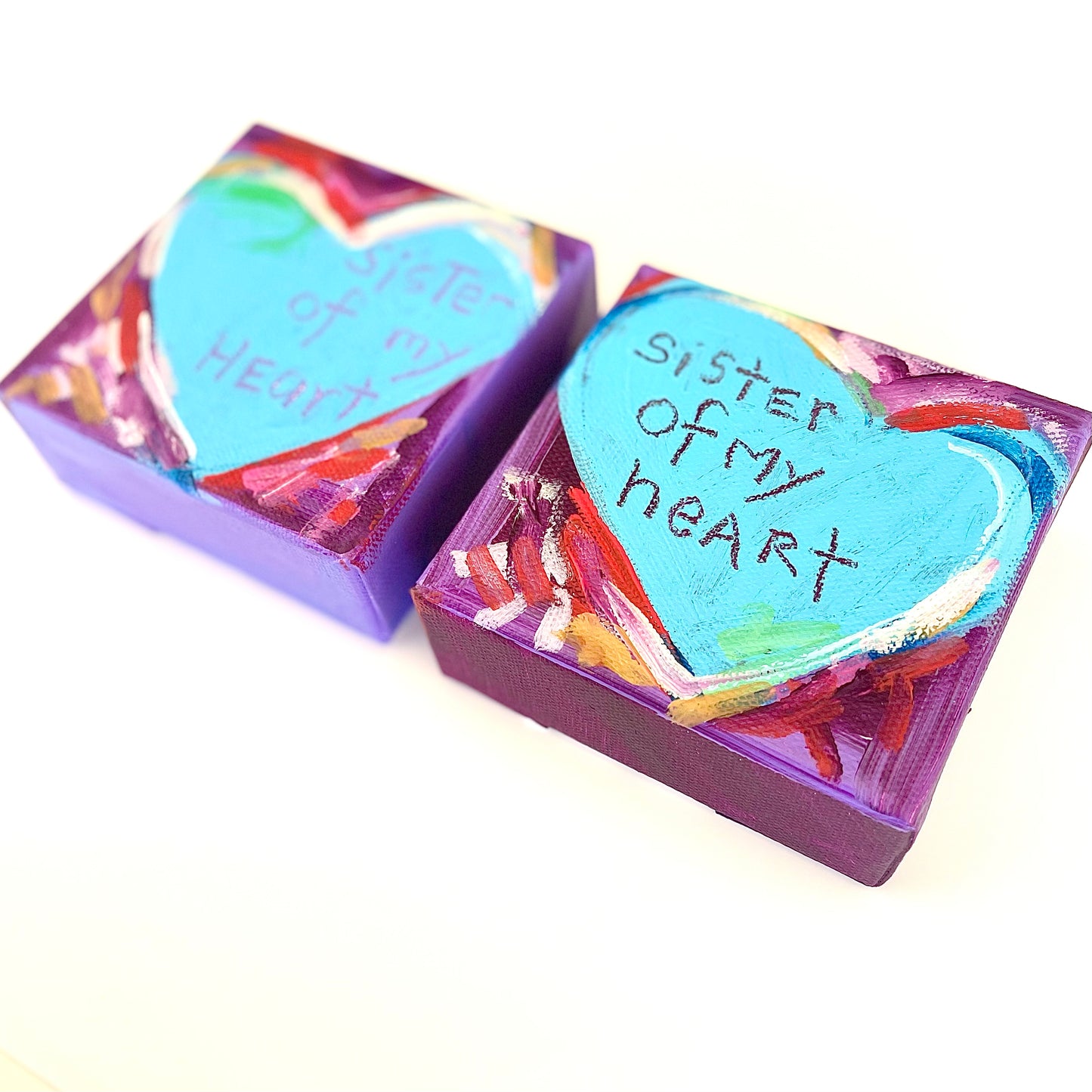 3rd Day of Christmas SISTERHOOD / FRIENDSHIP SET C - 4” x 4” One for You & One for Her