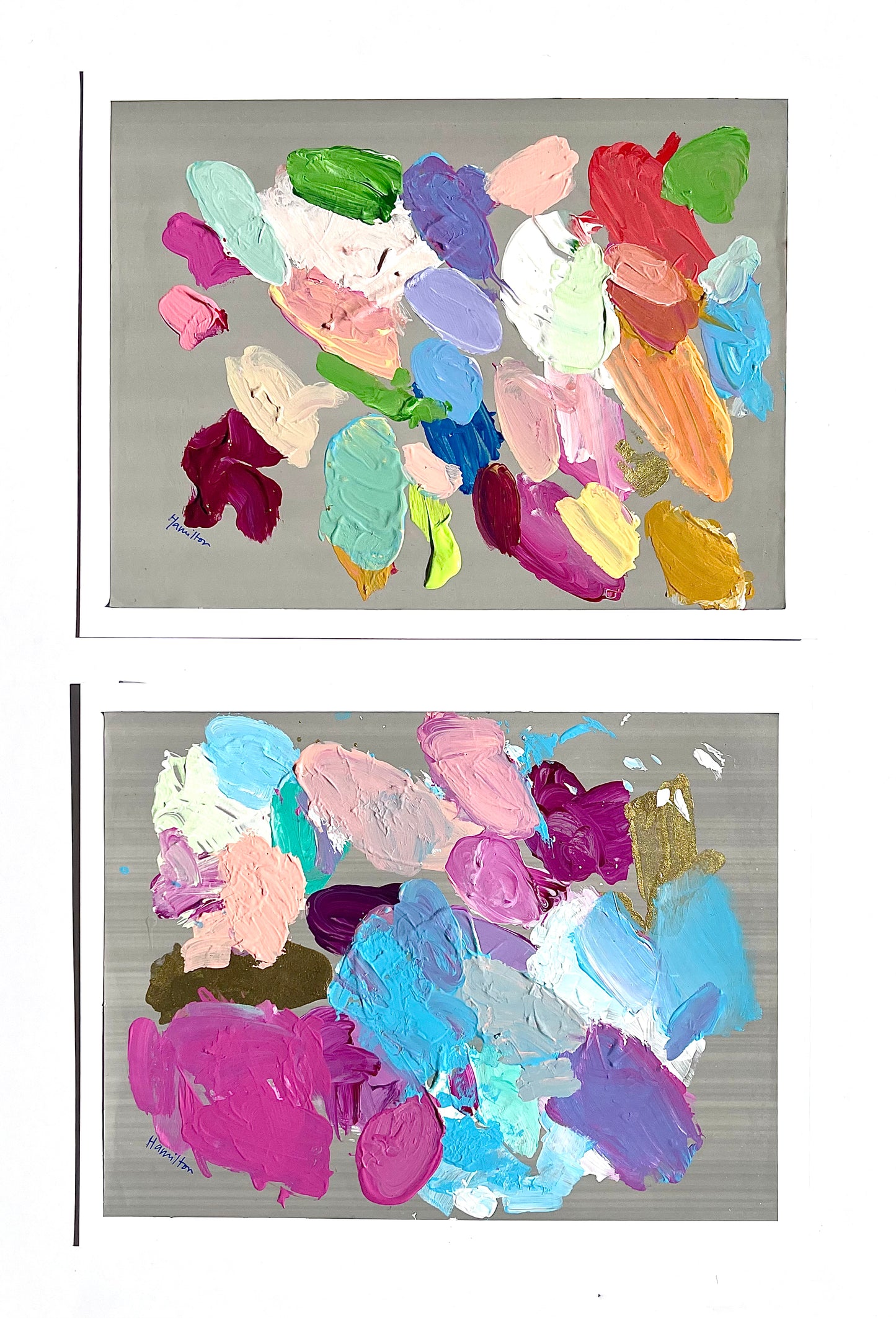 The Artist’s Palette / Set of 2 frameable palettes (vertical, horizontal or square) #7