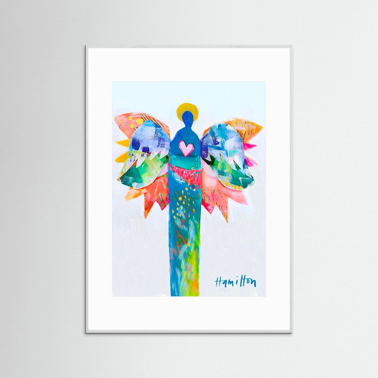 Celebration Angel - Framed Paper Print