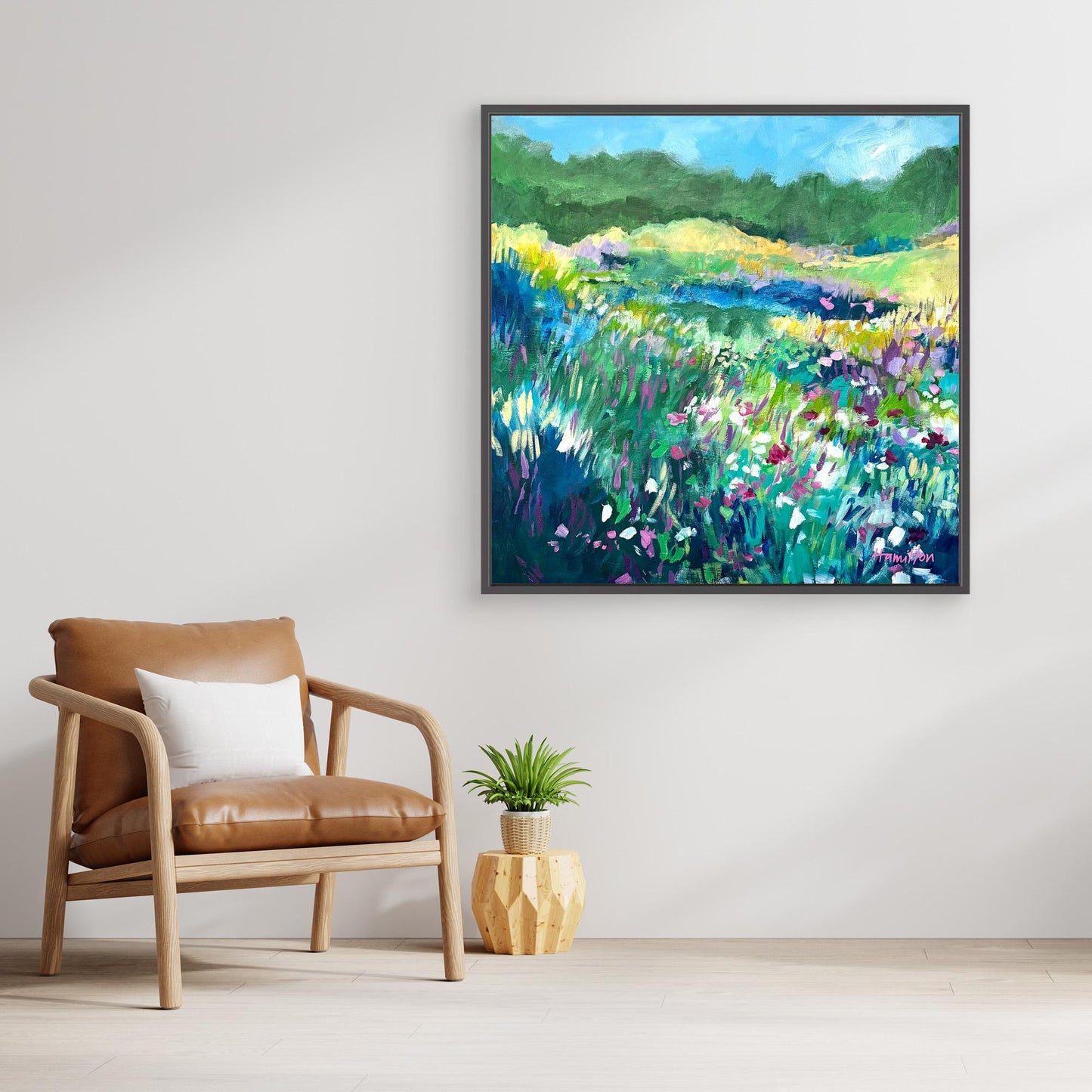 The day the Irises Sang - Stretched Canvas