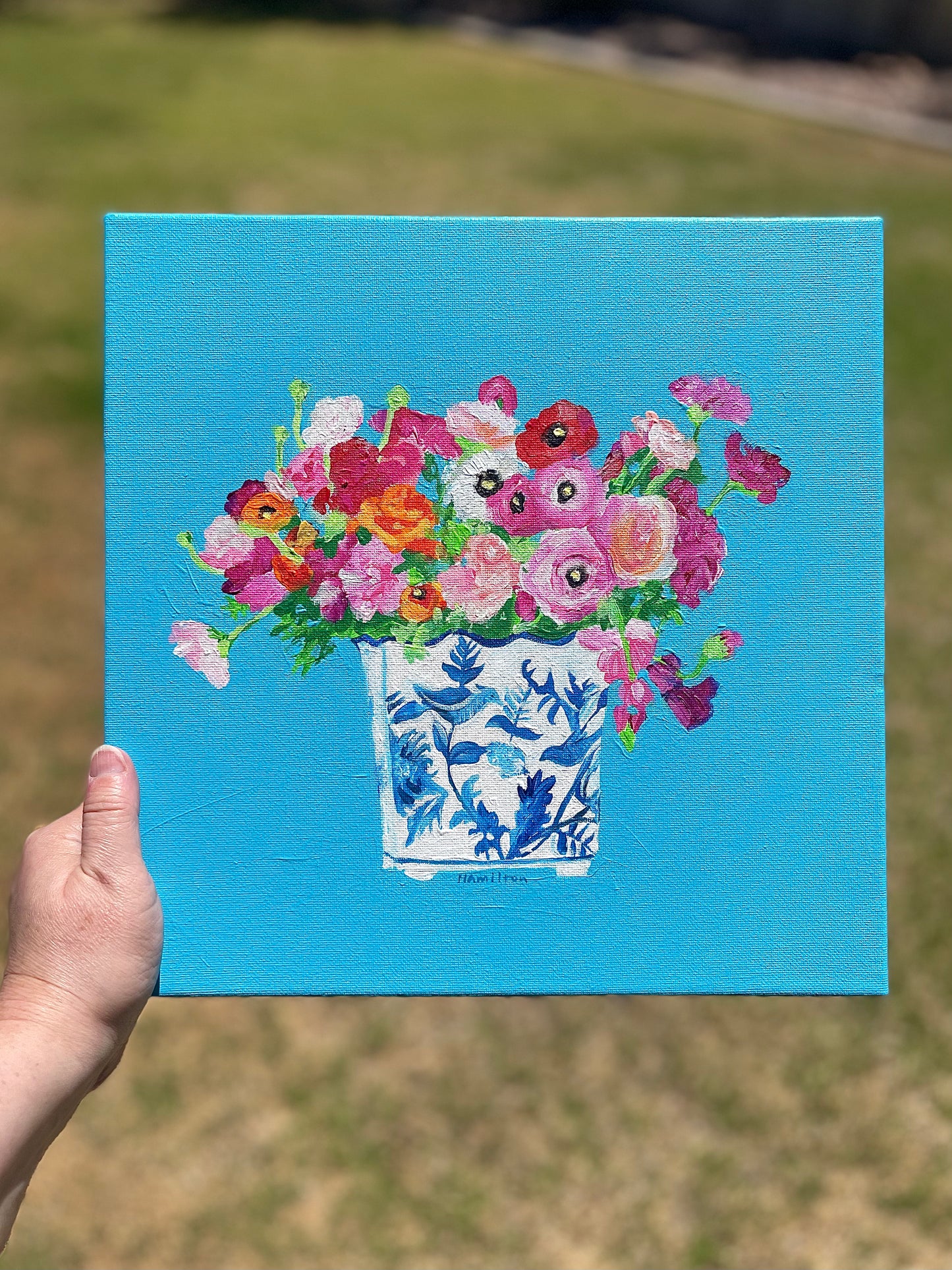 Love Notes: Poppies in chinoiserie