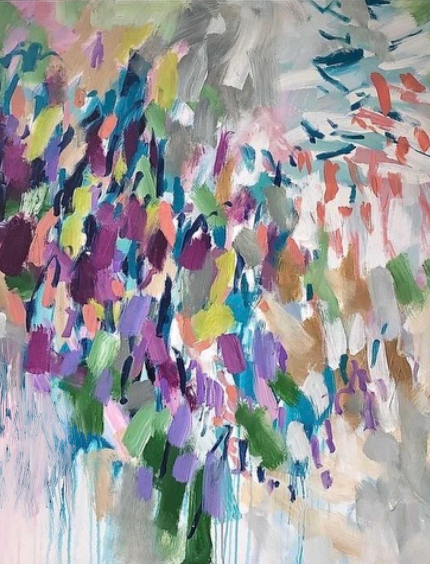 Lavender Floral Minky Blanket