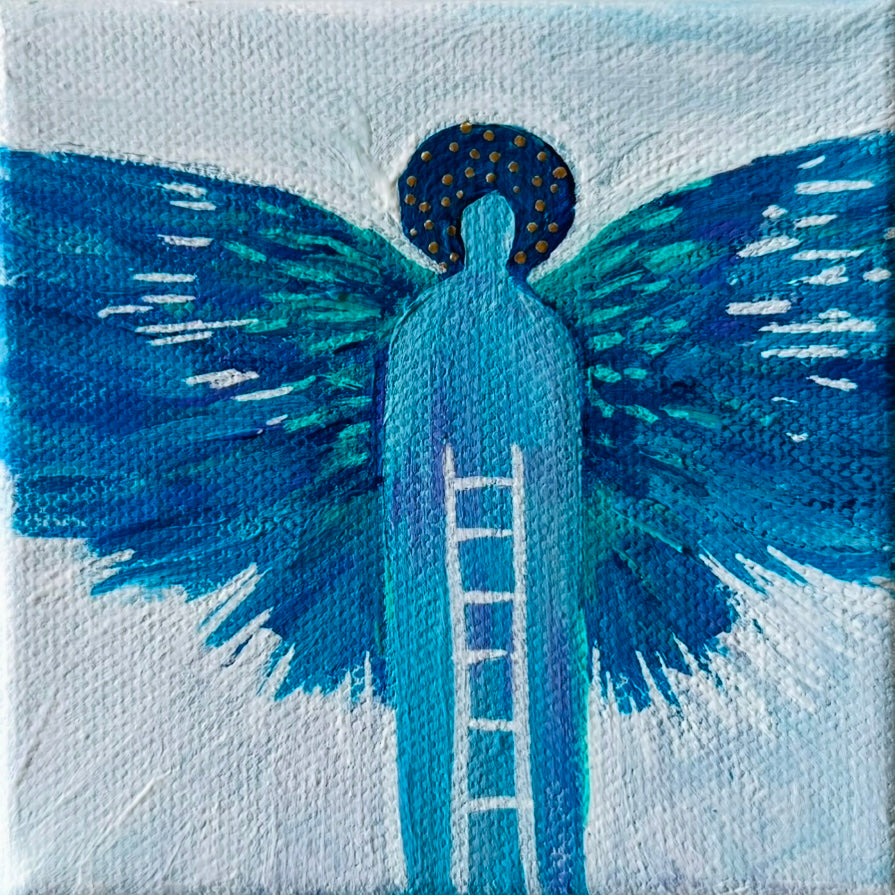 Angel with Ladder - Day 5 of the 12 Days of Christmas