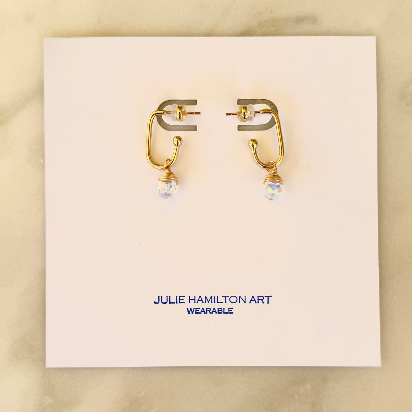 BALL DROP earrings - crystal