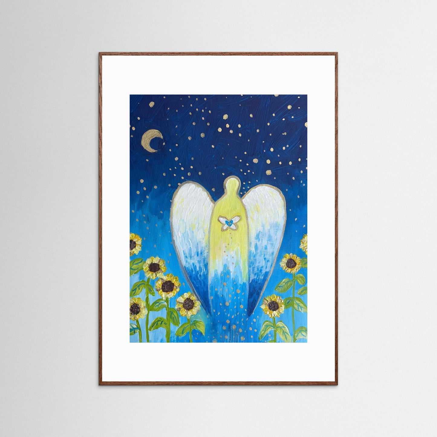 Angel with Sunflowers