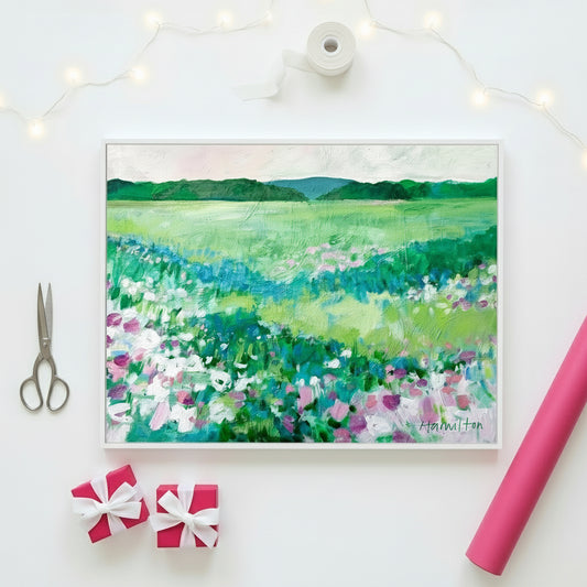 Springtime in Her Heart - Stretched Canvas Print