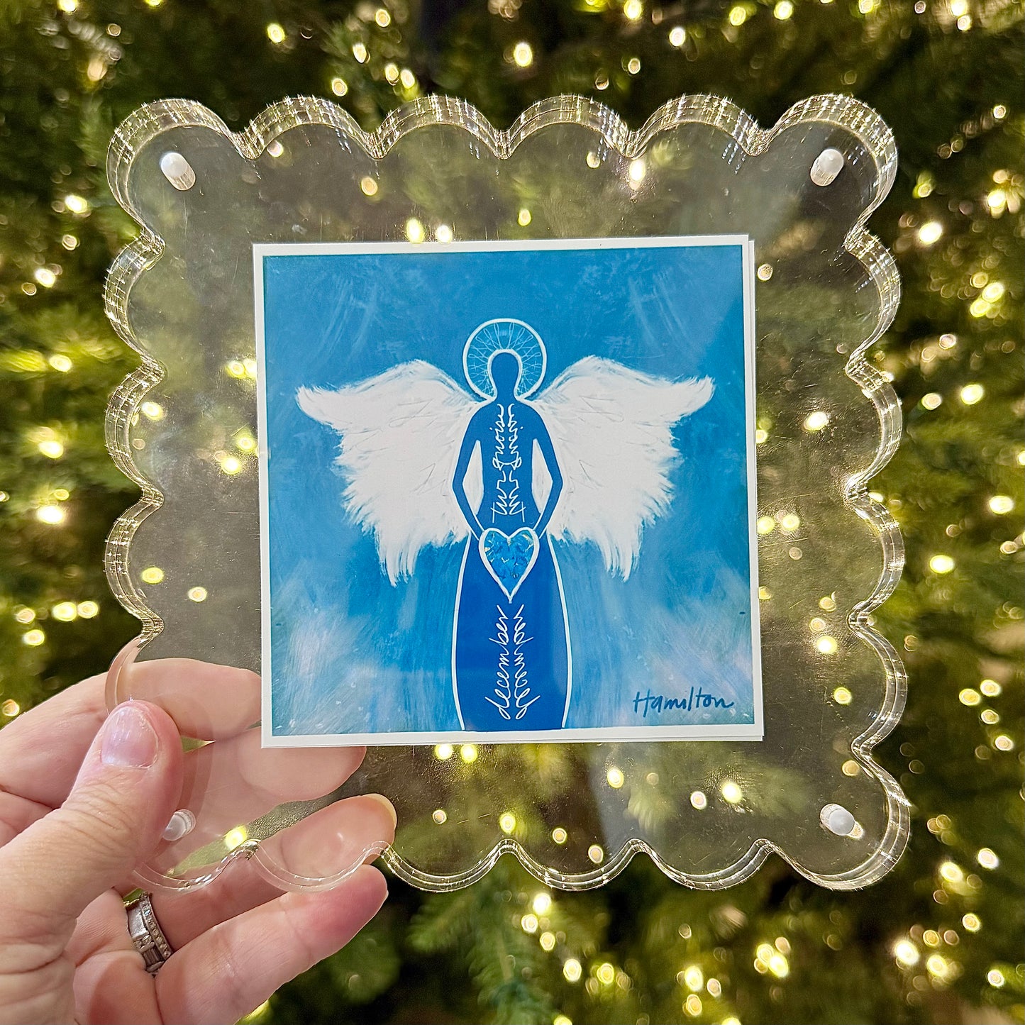 DECEMBER Birthstone Angel - Turquoise