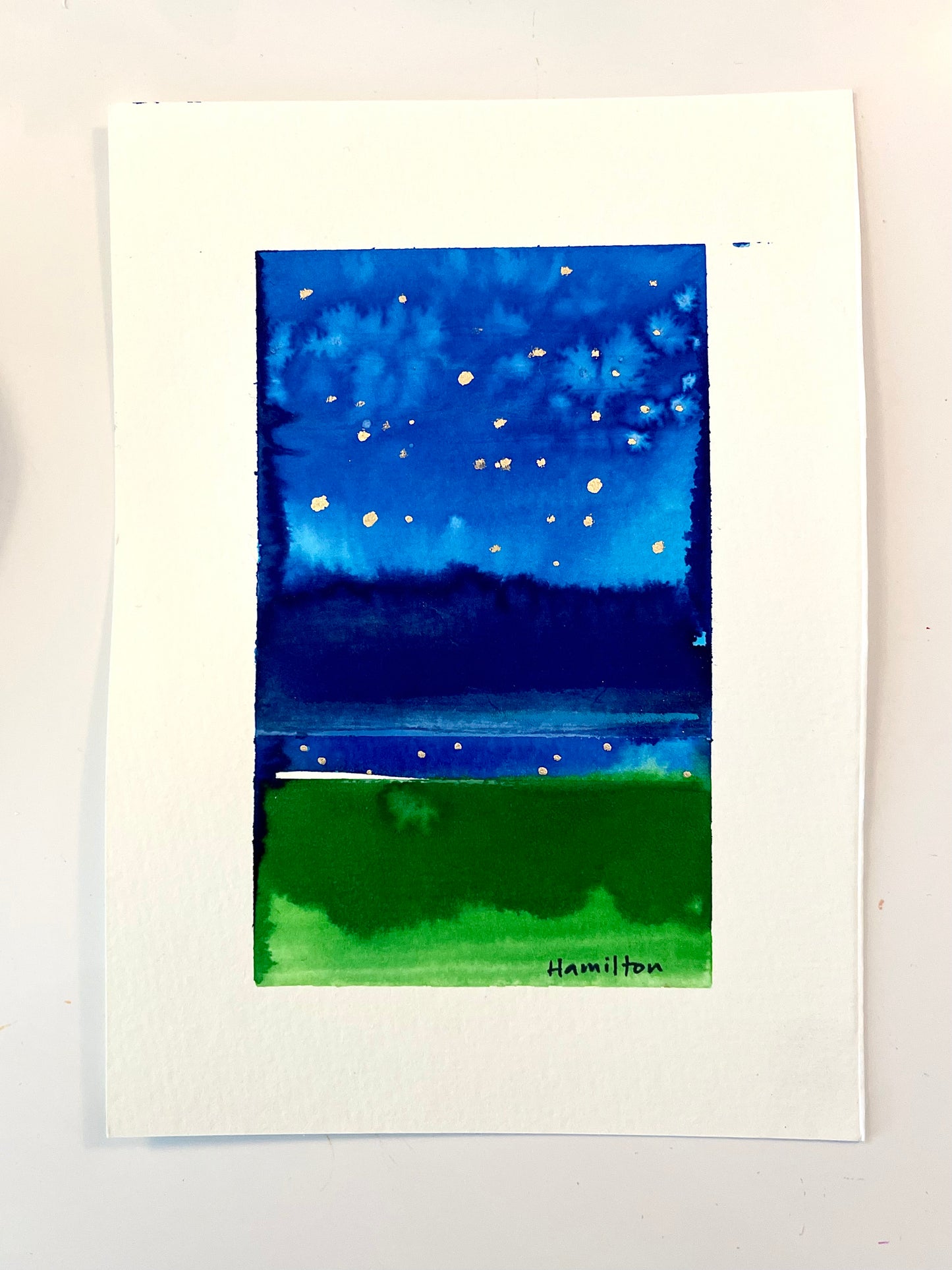 Study for Night Skies and Fireflies 2