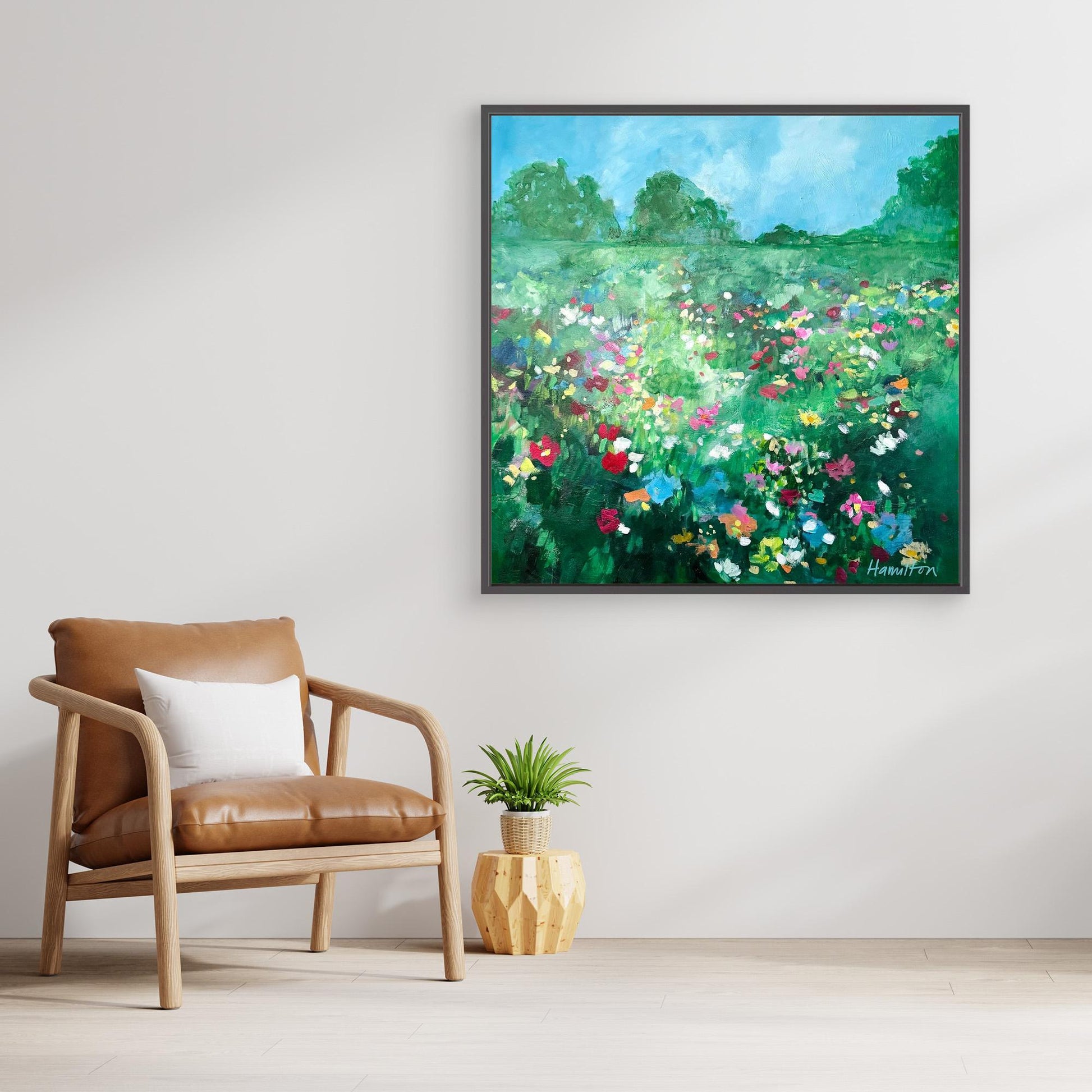 Love Bloomed Here All Year - Stretched Canvas Print