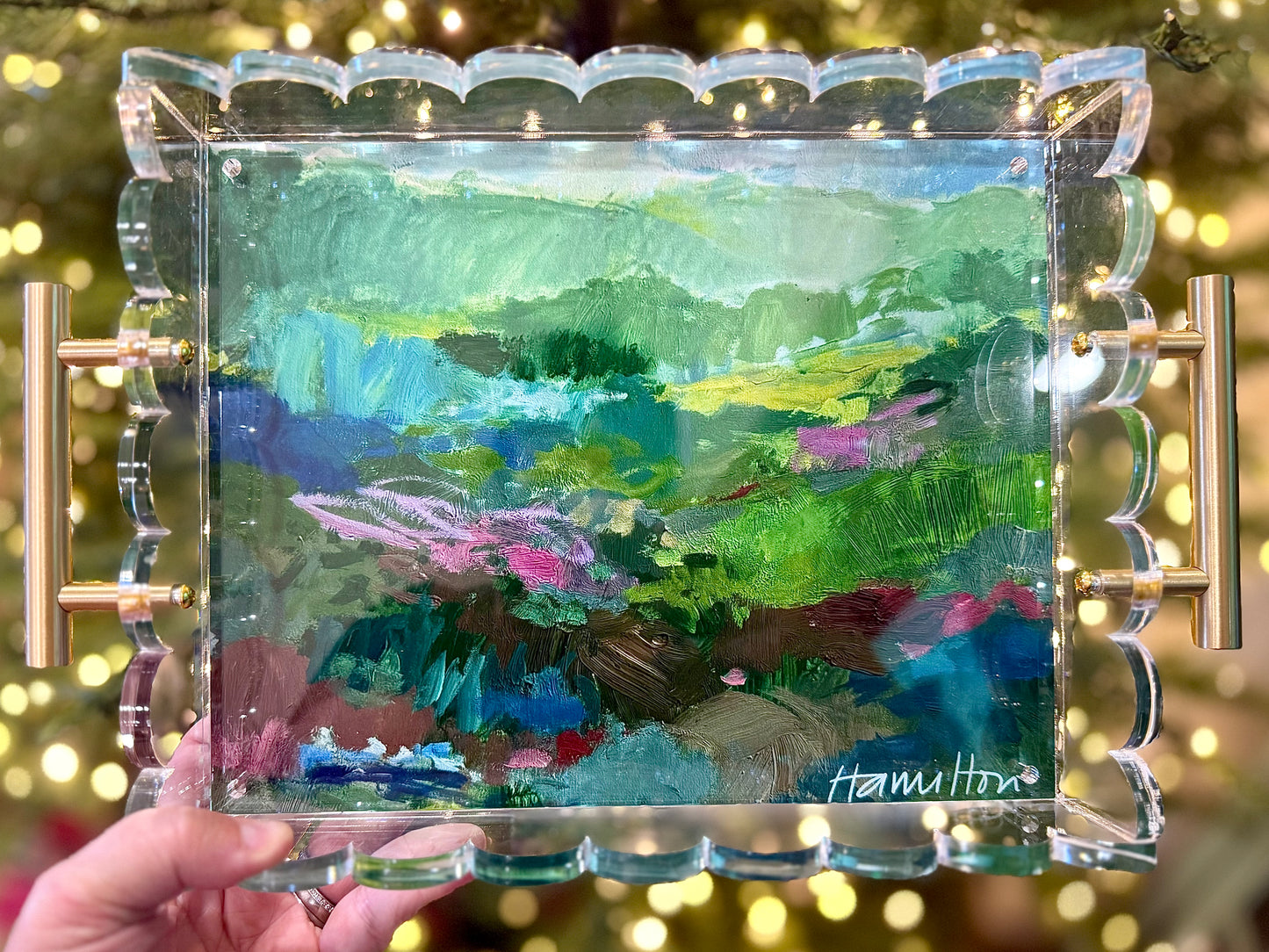 ACRYLIC TRAY Peace in the Mountains