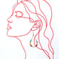 Rainbow Gemstone Wrapped Teardrop Earrings