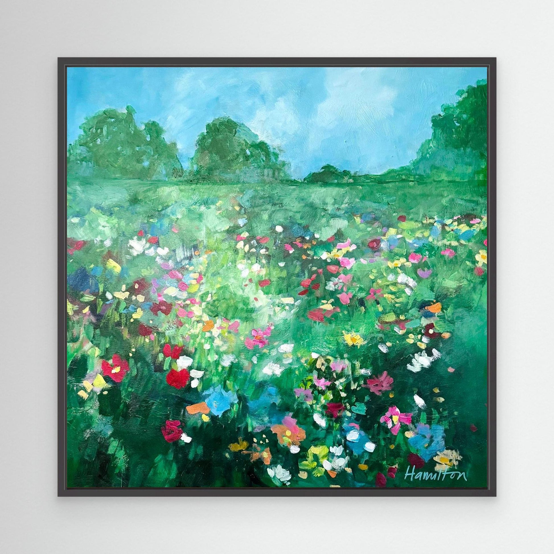 Love Bloomed Here All Year - Stretched Canvas Print
