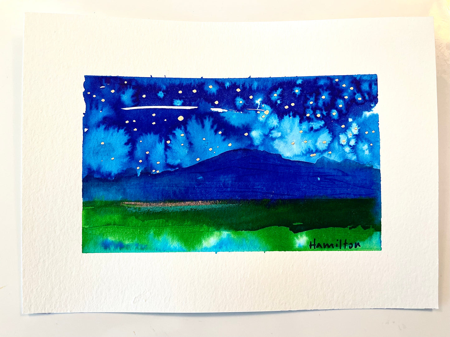 Study for Night Skies and Fireflies 5