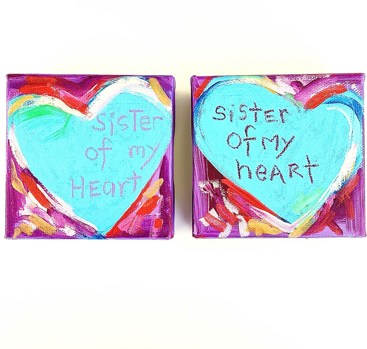 3rd Day of Christmas SISTERHOOD / FRIENDSHIP SET C - 4” x 4” One for You & One for Her