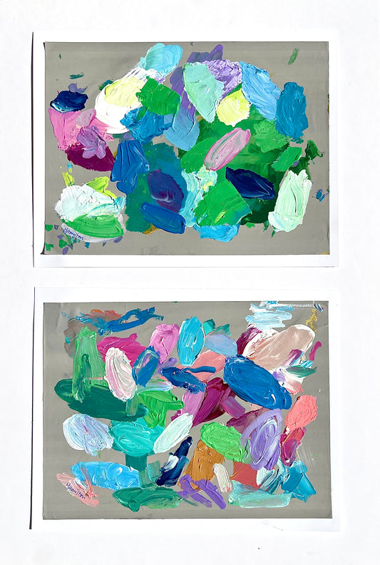 8th Day of Christmas- The Artist’s Palette / Set of 2 frameable palettes (vertical, horizontal or square) #4