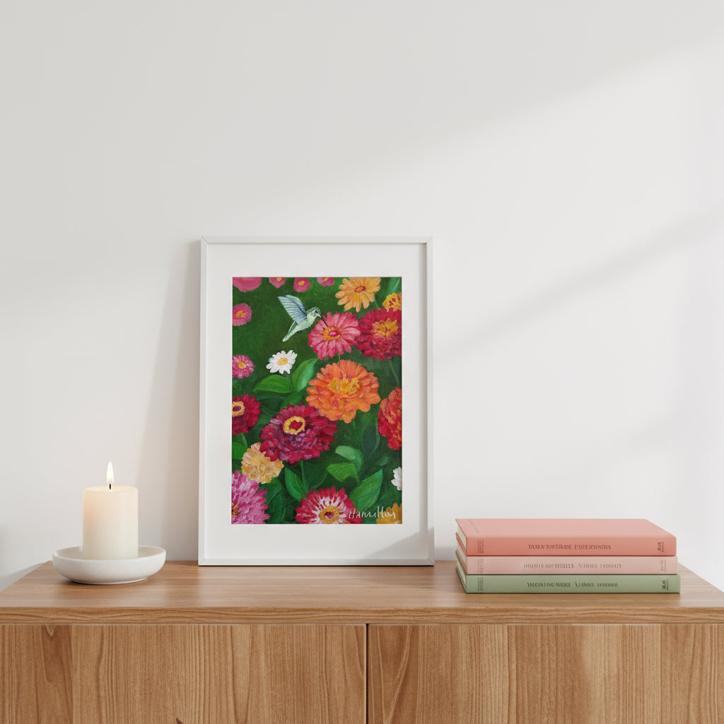 A Little Hello - Framed Paper Print