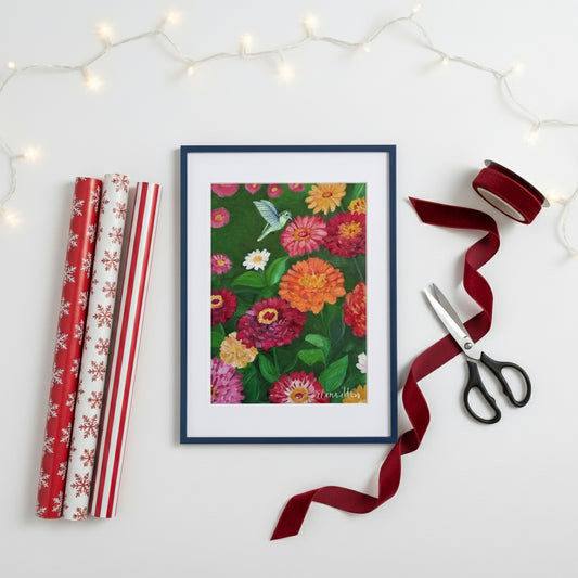 A Little Hello - Framed Paper Print