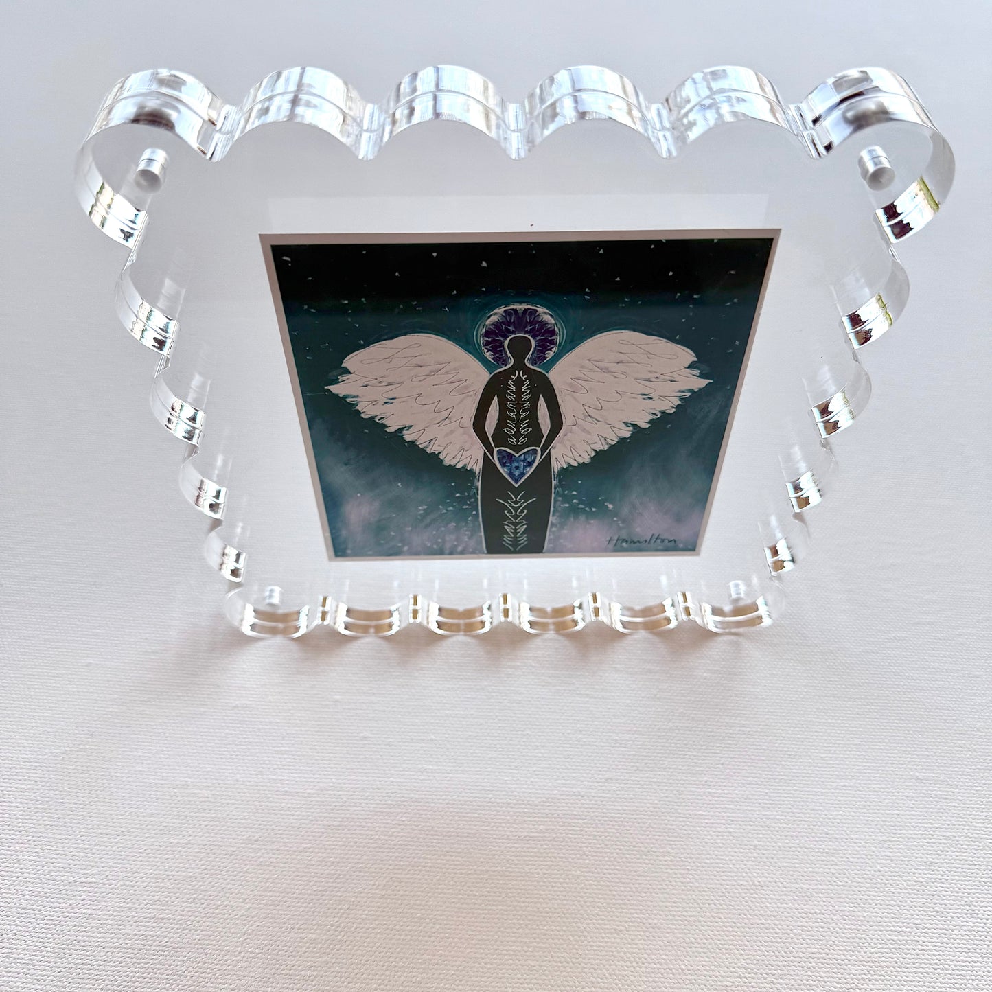 MARCH Birthstone Angel - Aquamarine