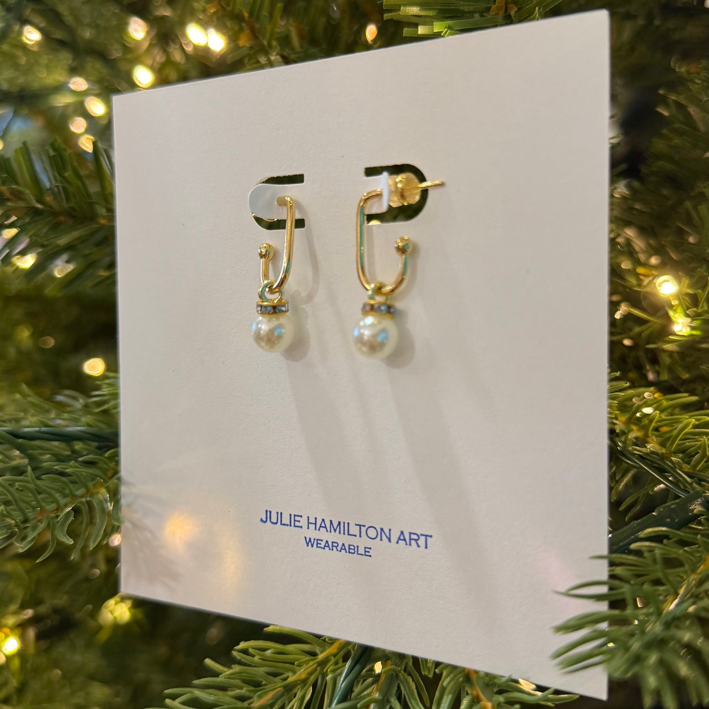 BALL DROP earrings - pearl