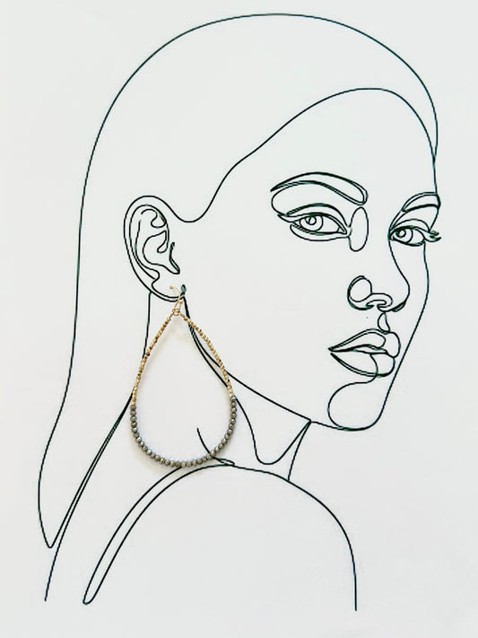 GREY TEARDROP