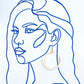 Milkstone Wrapped Hoop Earrings