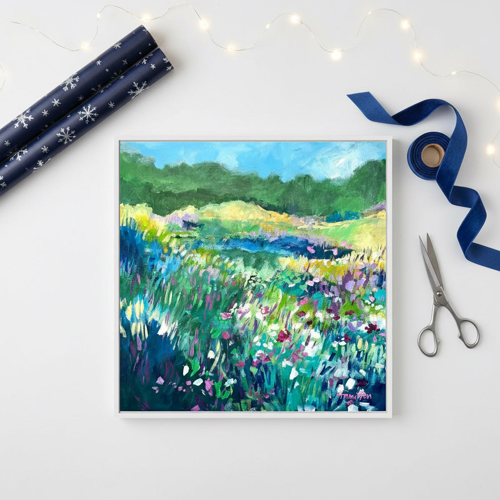 The day the Irises Sang - Stretched Canvas