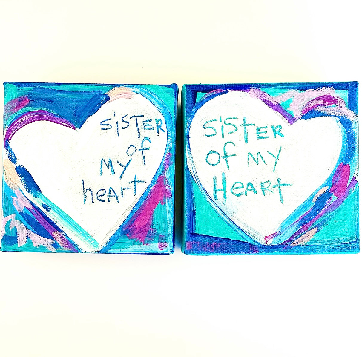 3rd Day of Christmas SISTERHOOD / FRIENDSHIP SET B - 4” x 4” One for You & One for Her