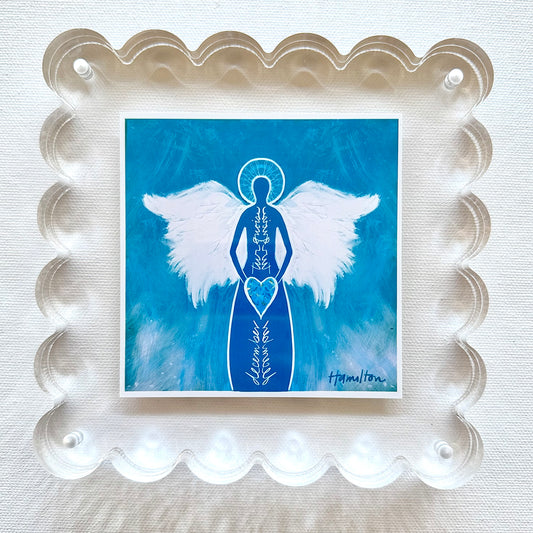 DECEMBER Birthstone Angel - Turquoise