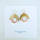Freshwater Pearl Wrapped Hoop and Moon Earrings