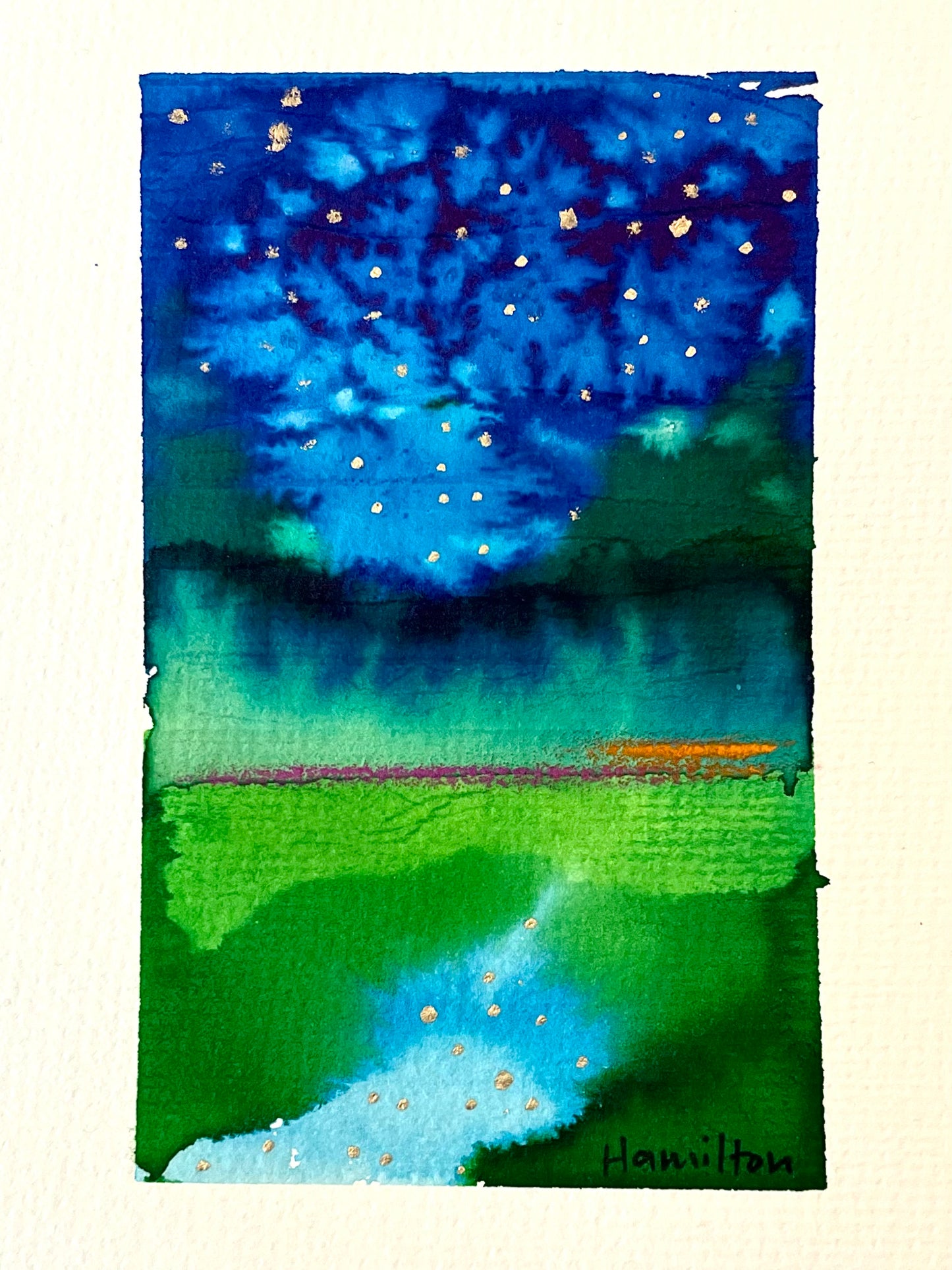 Study for Night Skies and Fireflies 1