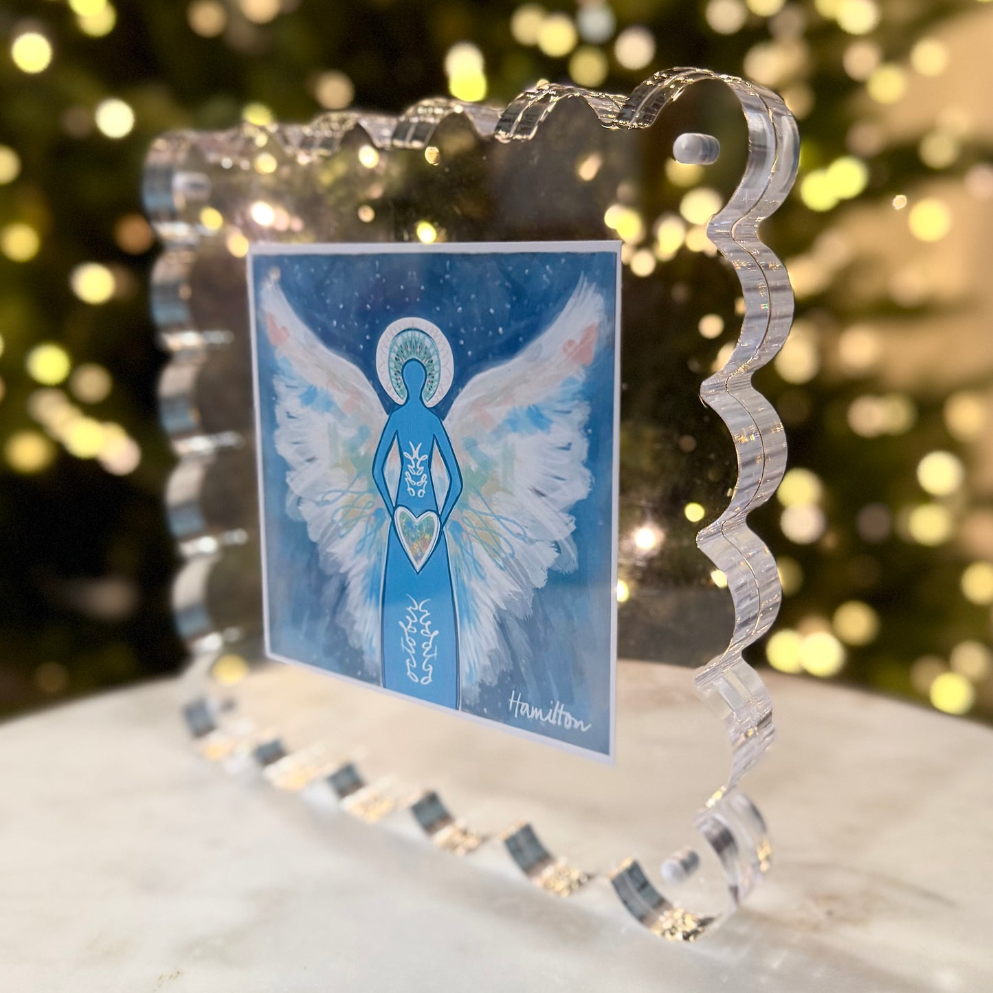 OCTOBER Birthstone Angel - Opal