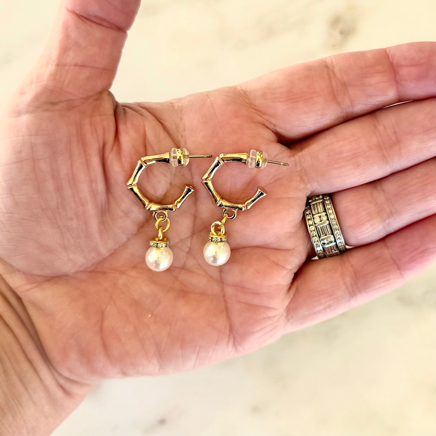 SPARKLE earrings - pearl