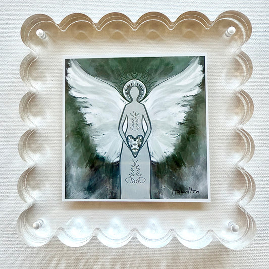 JUNE Birthstone Angel - Pearl