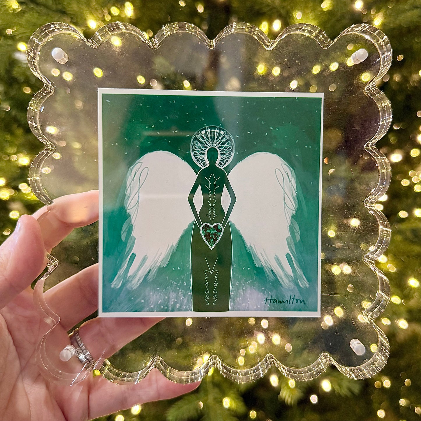 MAY Birthstone Angel - Emerald