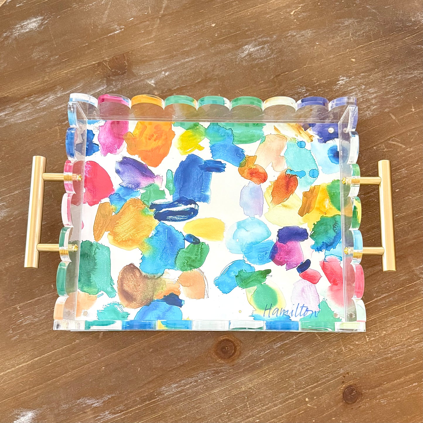 ACRYLIC TRAY Watercolor Dreaming
