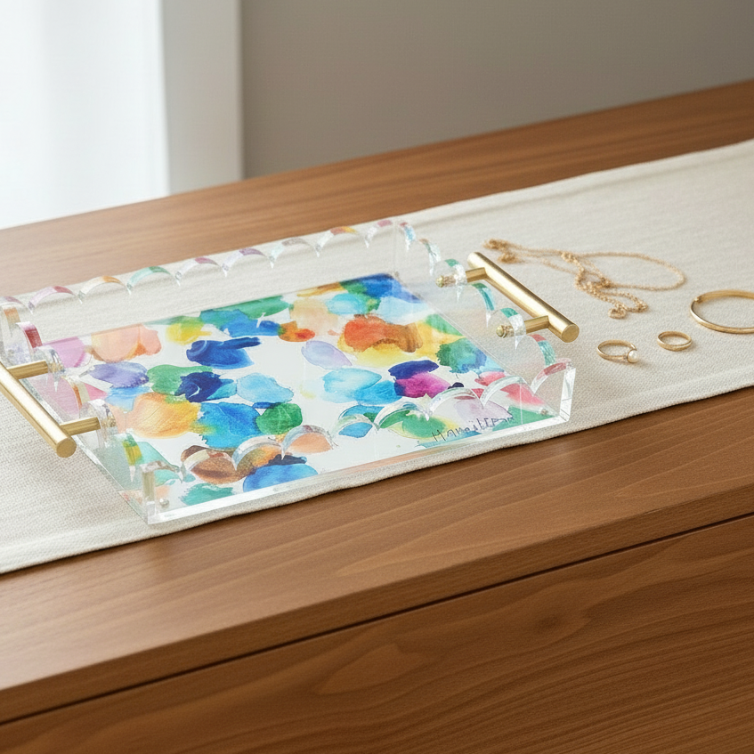 ACRYLIC TRAY Watercolor Dreaming