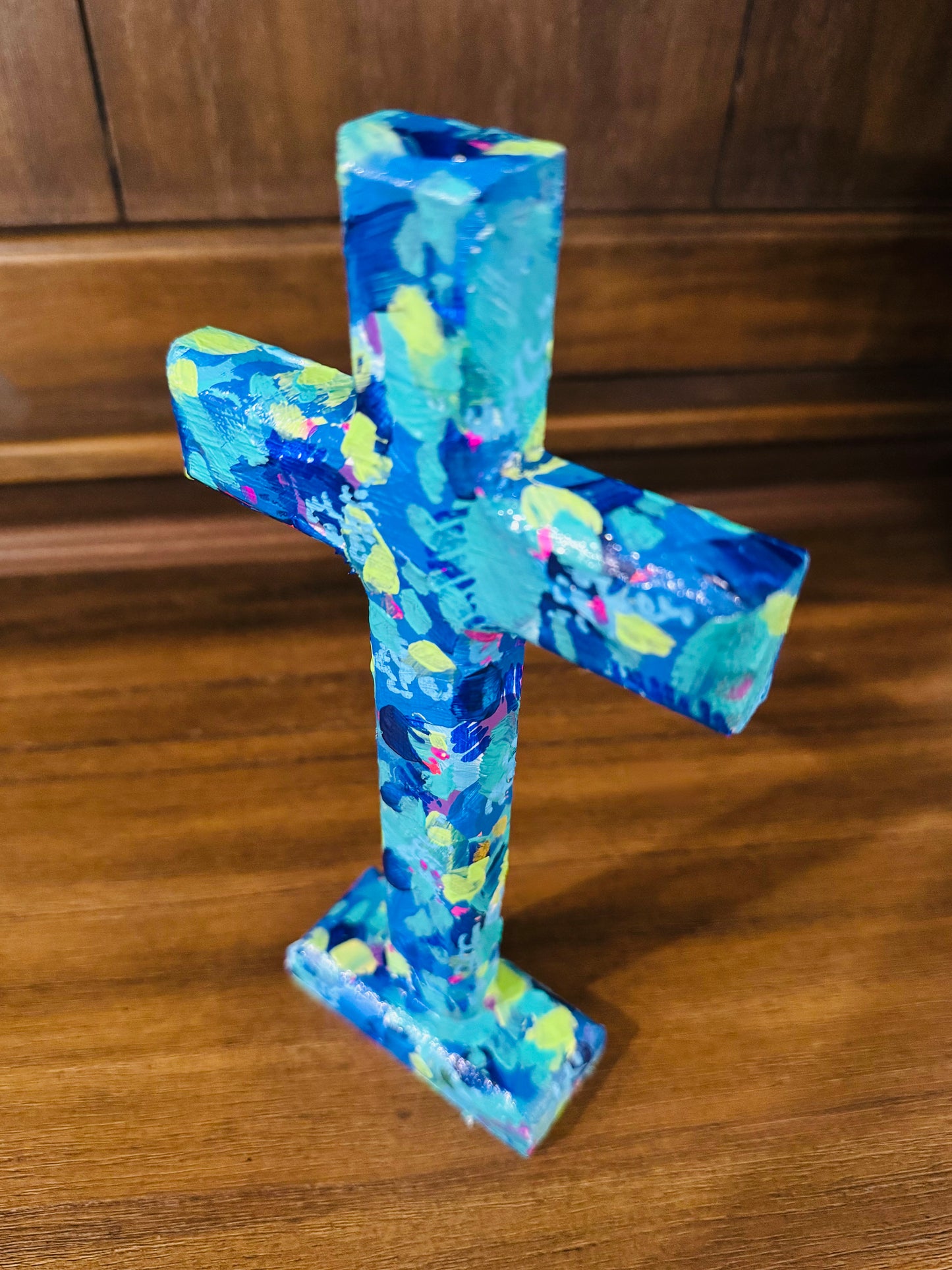 Celebration Cross | Sea Glass Blue - Day 3 of the 12 Days of Christmas (1 left!)