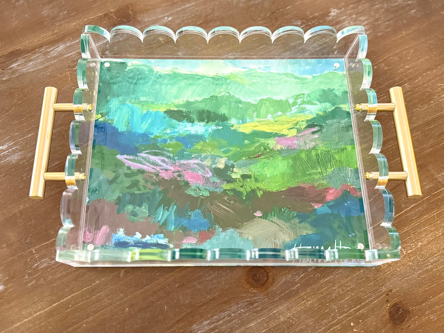 ACRYLIC TRAY Peace in the Mountains