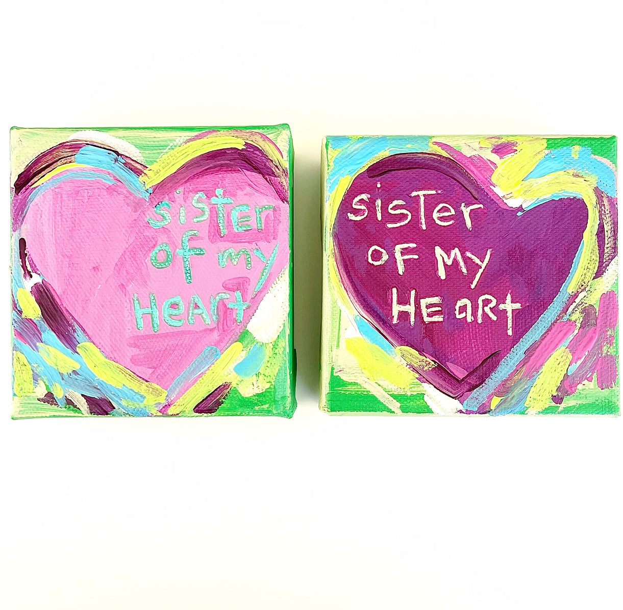 3rd Day of Christmas SISTERHOOD / FRIENDSHIP SET A - 4” x 4” One for You & One for Her