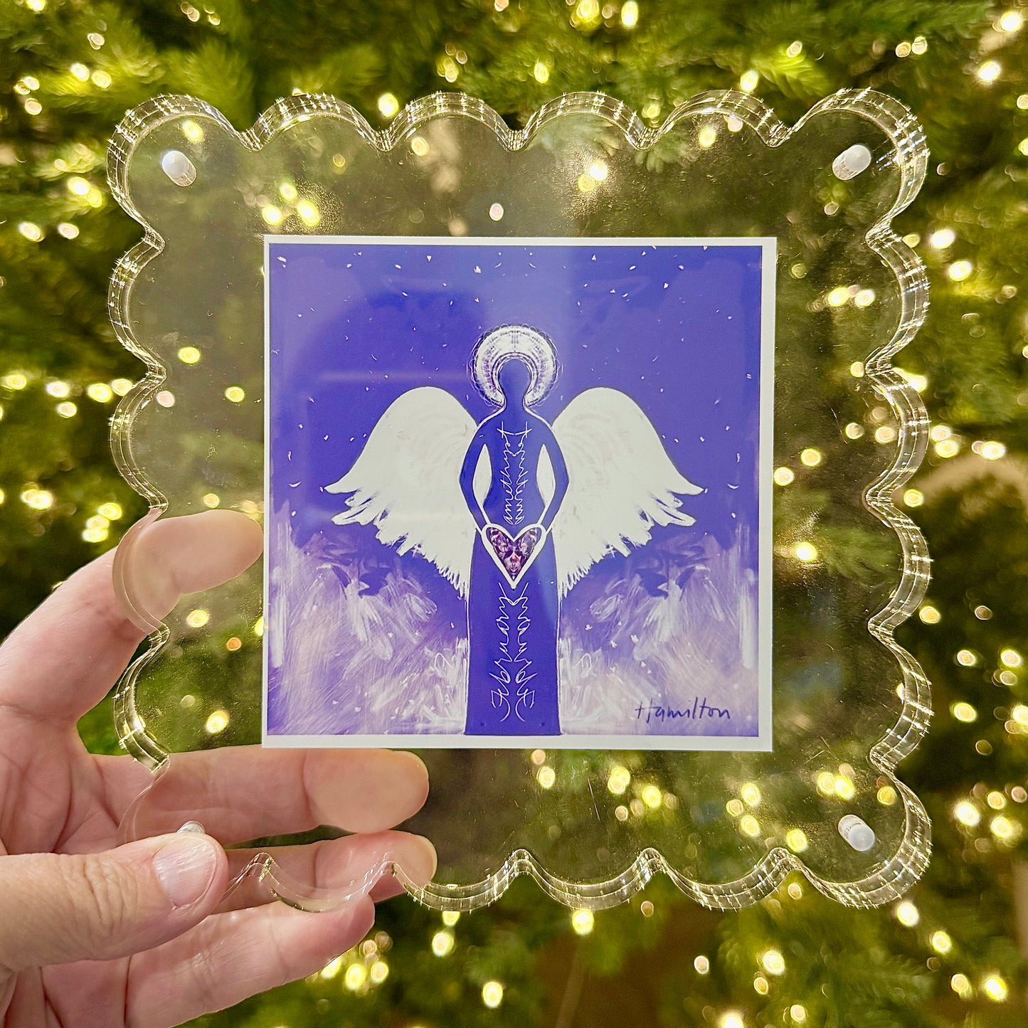 FEBRUARY Birthstone Angel - Amethyst