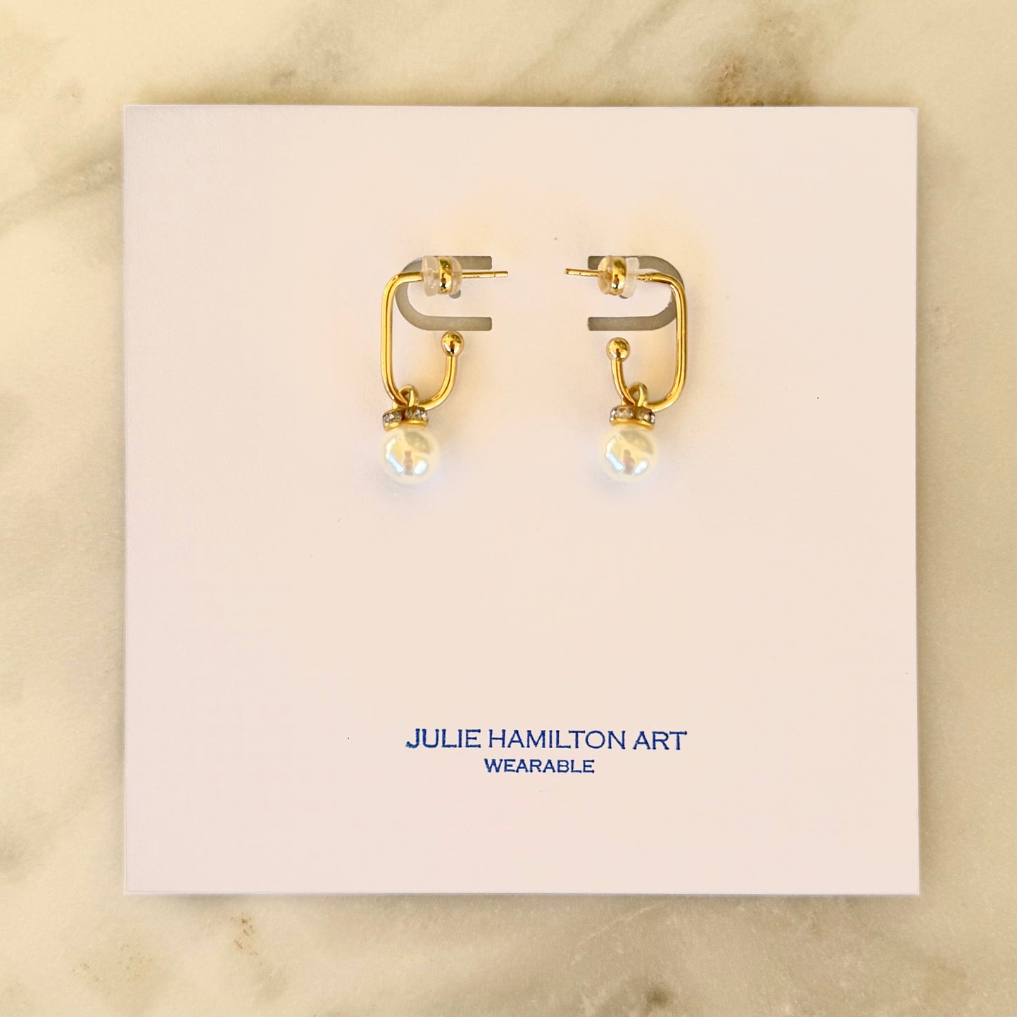 BALL DROP earrings - pearl