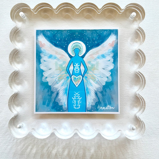 OCTOBER Birthstone Angel - Opal