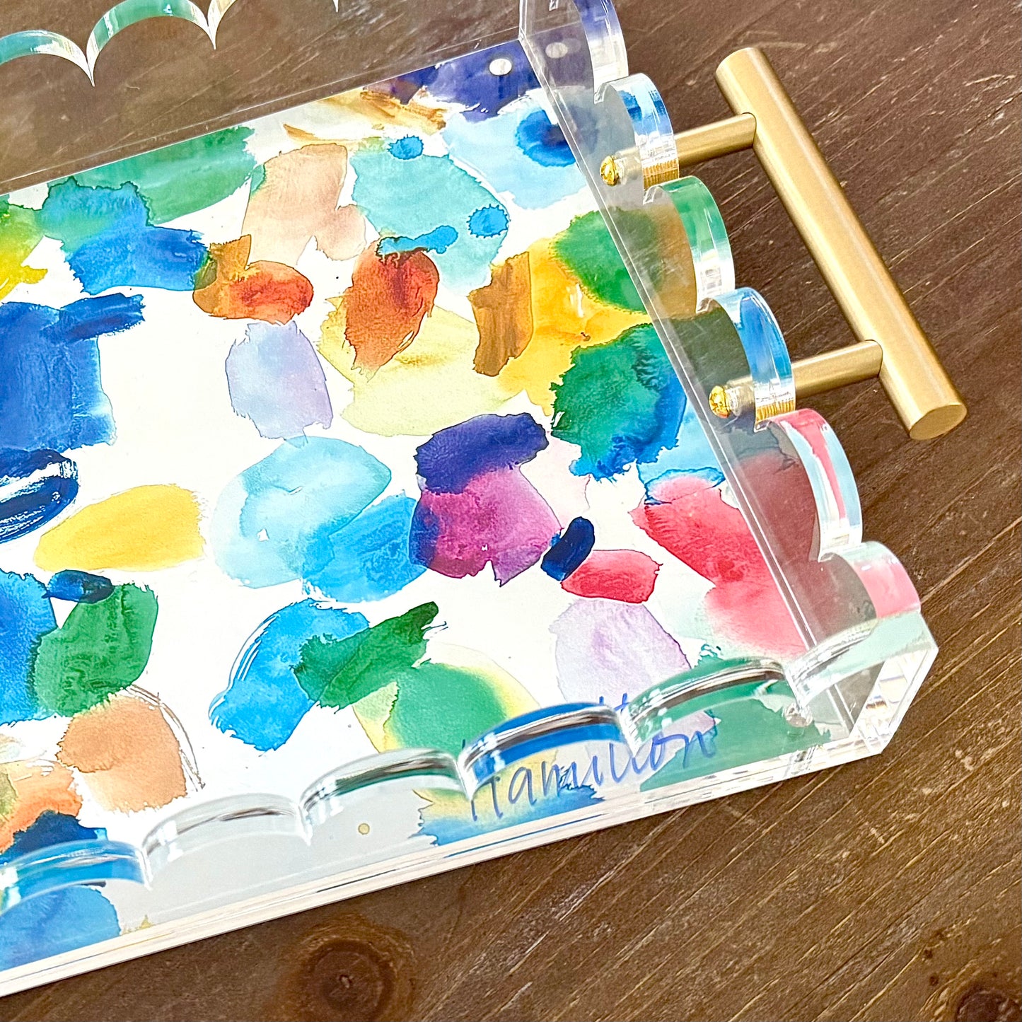 ACRYLIC TRAY Watercolor Dreaming